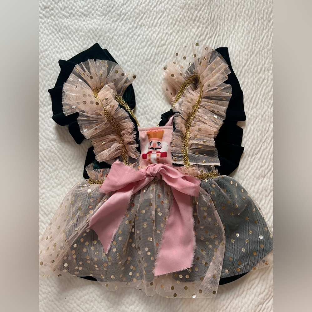 Nutcracker Christmas Dress Velvet Christmas Outfit - Picture 4 of 4